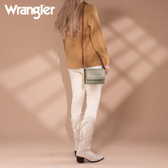 Wrangler Striped Canvas Crossbody Purse