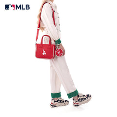 MLB Los Angeles Dodgers Team Tote/Crossbody with Baseball Coin Pouch