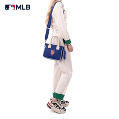 MLB New York Mets Team Tote/Crossbody with Baseball Coin Pouch