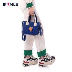 MLB New York Mets Team Tote/Crossbody with Baseball Coin Pouch