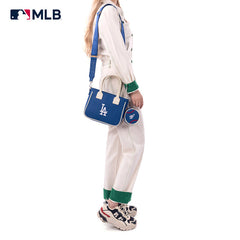 MLB Los Angeles Dodgers Team Tote/Crossbody with Baseball Coin Pouch