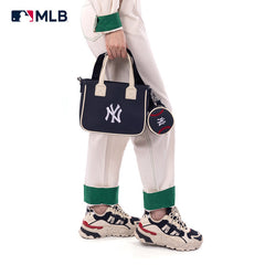 MLB New York Yankees Team Tote/Crossbody with Baseball Coin Pouch