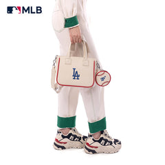 MLB Los Angeles Dodgers Team Tote/Crossbody with Baseball Coin Pouch