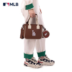 MLB Los Angeles Dodgers Team Tote/Crossbody with Baseball Coin Pouch