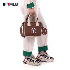 MLB New York Yankees Team Tote/Crossbody with Baseball Coin Pouch