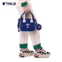 MLB Texas Rangers Team Tote/Crossbody with Baseball Coin Pouch