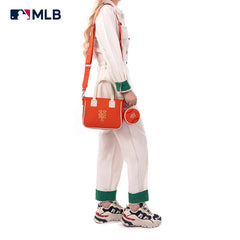 MLB New York Mets Team Tote/Crossbody with Baseball Coin Pouch