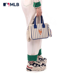 MLB New York Mets Team Tote/Crossbody with Baseball Coin Pouch