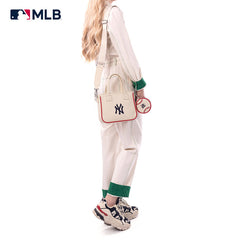 MLB New York Yankees Team Tote/Crossbody with Baseball Coin Pouch