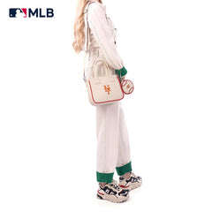 MLB New York Mets Team Tote/Crossbody with Baseball Coin Pouch