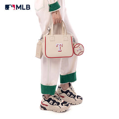 MLB Texas Rangers Team Tote/Crossbody with Baseball Coin Pouch