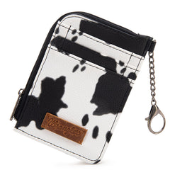 Wrangler Cow Print Card Holder