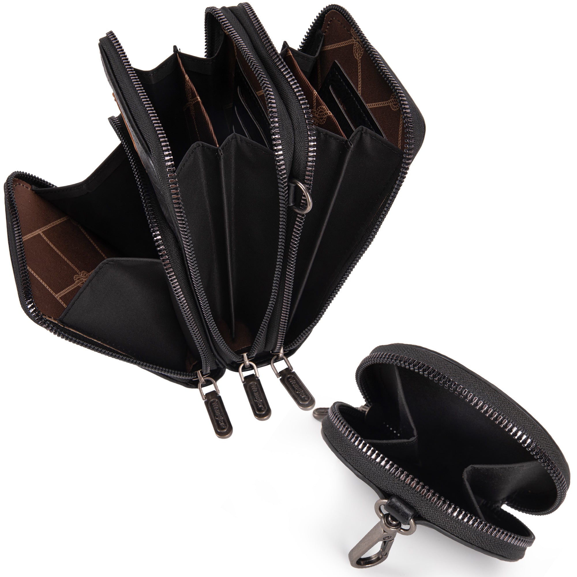 Michael Kors Jet Set Travel Small Top Zip Leather Coin Pouch / Wallet -  Black - Walmart.com