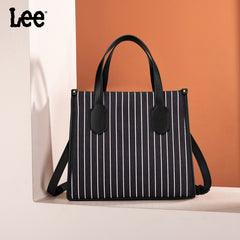 LEE Striped Canvas Tote Bag/Crossbody