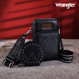Wrangler Small Crossbody Purse 3 Zippered Compartment with Coin Pouch