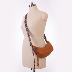 MW1284-8366  Montana West Crescent Crossbody Bag - Brown