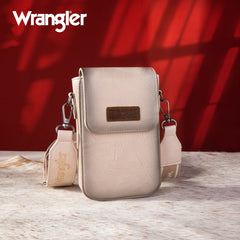 WG118-204  Wrangler Crossbody Cell Phone Purse With Back Card Slots - Tan