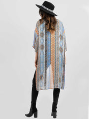 Women Tribe Print Kimono