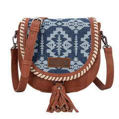 Wrangler Aztec Print Tassel Crossbody Bag