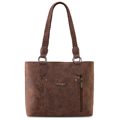 Wrangler Braided Detail Multi Pockets Concealed Carry Tote