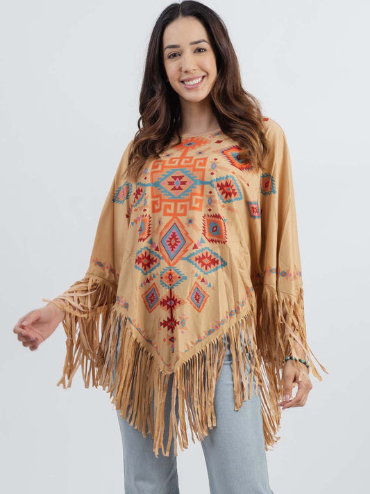 Montana West Aztec Collection Poncho