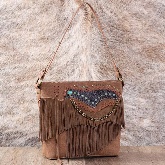 Montana West Fringe Collection Concealed Carry Hobo