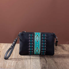 Montana West Aztec Embossed Collection Clutch/Crossbody