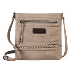 WG97G-9360  Wrangler Braided Concealed Carry Crossbody - Tan