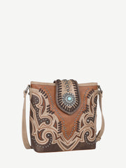 Montana West Laser Cut-out Buckle Concealed Carry Crossbody - Montana West World