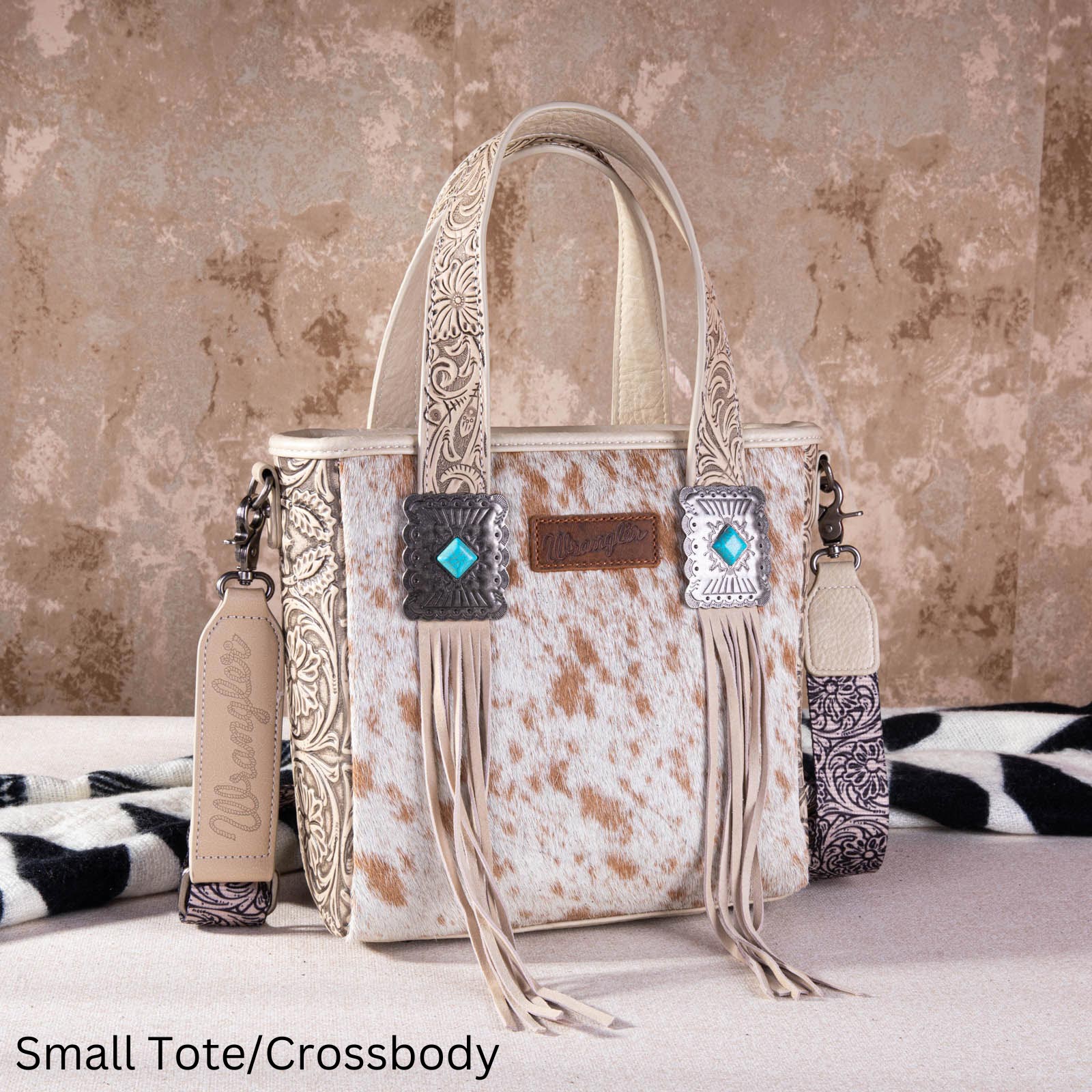 2024 New Wrangler Hair-On Cowhide Tote/Crossbody Bag Collection