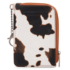 Wrangler Cow Print Card Holder