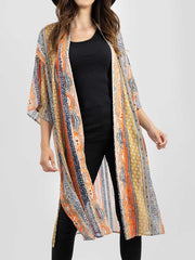 Women Tribe Print Kimono