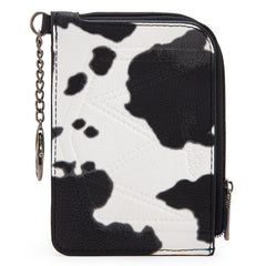 Wrangler Cow Print Card Holder