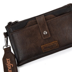 Wrangler Dual Zipper Compartment Crossbody Bag