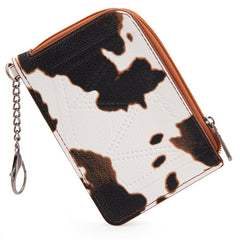 Wrangler Cow Print Card Holder