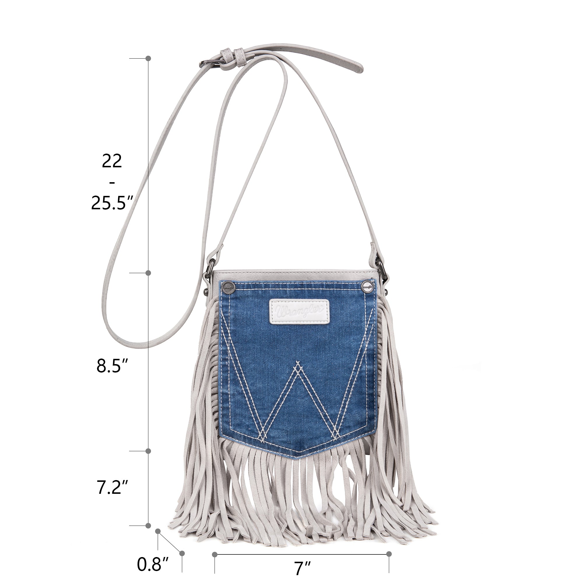 AIMEE KESTENBERG Light Blue Denim Flap Crossbody Bag | eBay
