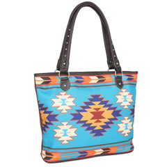 Montana West Aztec Canvas Tote Bag