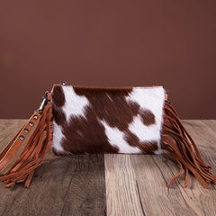 Montana West Hair-On Collection Clutch/Crossbody