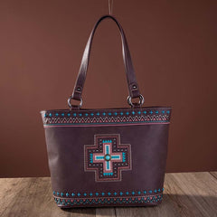 Montana West Concho Collection Concealed Carry Tote