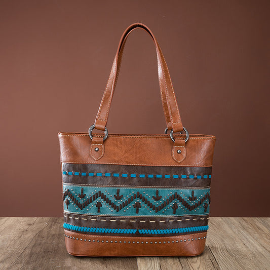 Montana West Whipstitch Collection Concealed Carry Tote
