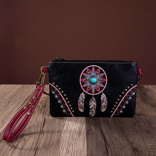 Montana West Embroidered Collection Clutch