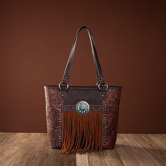 Montana West Fringe Collection Concealed Carry Tote