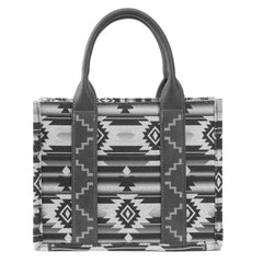 Wrangler Aztec Southwestern Pattern Dual Sided Print Canvas Tote/Crossbody Bag Collection - Cowgirl Wear