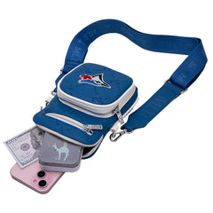 MLB Toronto Blue Jays Crossbody Bag-Blue
