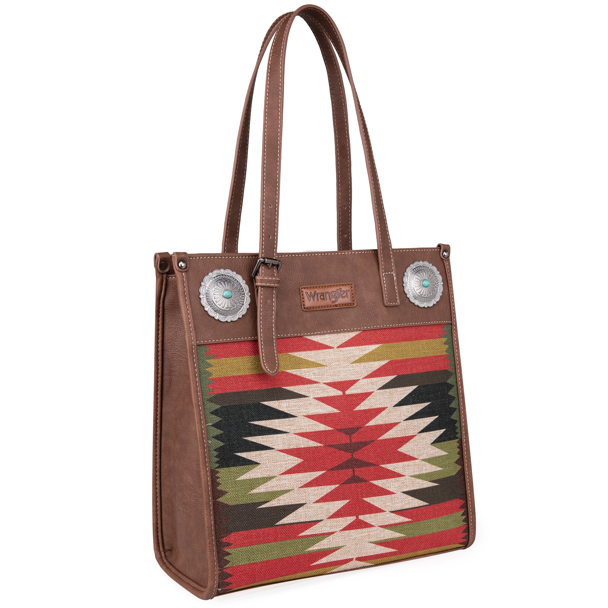 Wrangler Southwestern Art Print Concealed Carry Canvas Tote - Cowgirl Wear