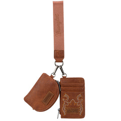 Wrangler Embroidered Boot Scroll Crossbody Purse Set