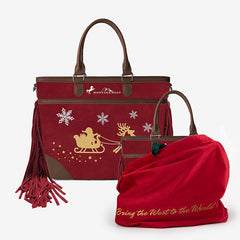 Montana West Western Cheer Tote – Santa's Sleigh Edition(Gift Wrapped)
