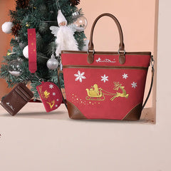 Montana West Western Cheer Tote – Santa's Sleigh Edition(Gift Wrapped)