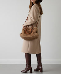 Montana West Fluffy Plush Faux Fur Bag