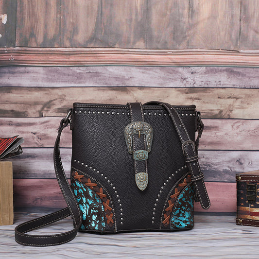 Trinity Ranch Hair On Cowhide Buckle Collection Concealed Carry Crossbody